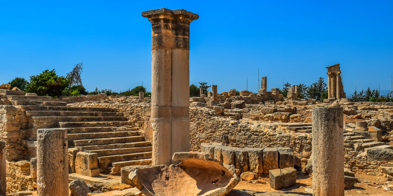 Ancient ruins in Cyprus with GeoDrive Car Hire